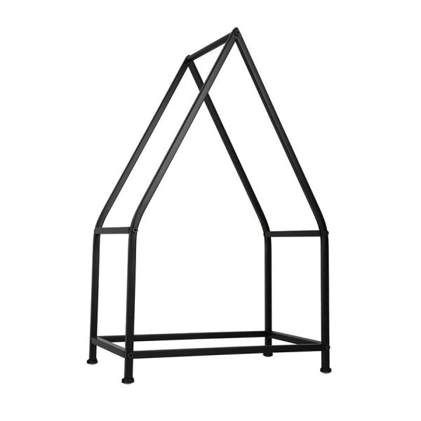 Metall Kaminholzgestell Haus schwarz